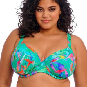 480x672 pdp mobile ES802202 JAE primary Elomi Swim Toyama Tides Jade Underwired Plunge Bikini Top Copy