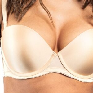 biustonosz balkonetka push up bezowy front db 9232 Copy