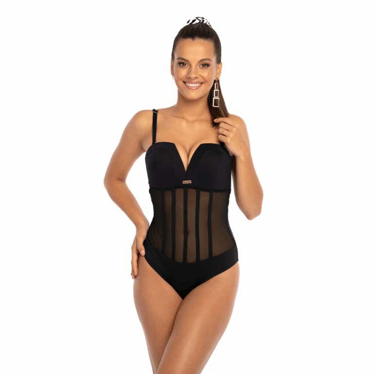 Milena Negro przod jednoczesciowy stroj kapielowy LAVEL (Copy)