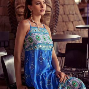 Sukienka plazowa Iconique IC25 090 Francine niebieska (Copy)