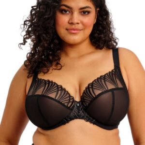480x672 pdp mobile EL303102 BLK primary Elomi Lingerie Reja Black Underwired Plunge Bra (Copy)
