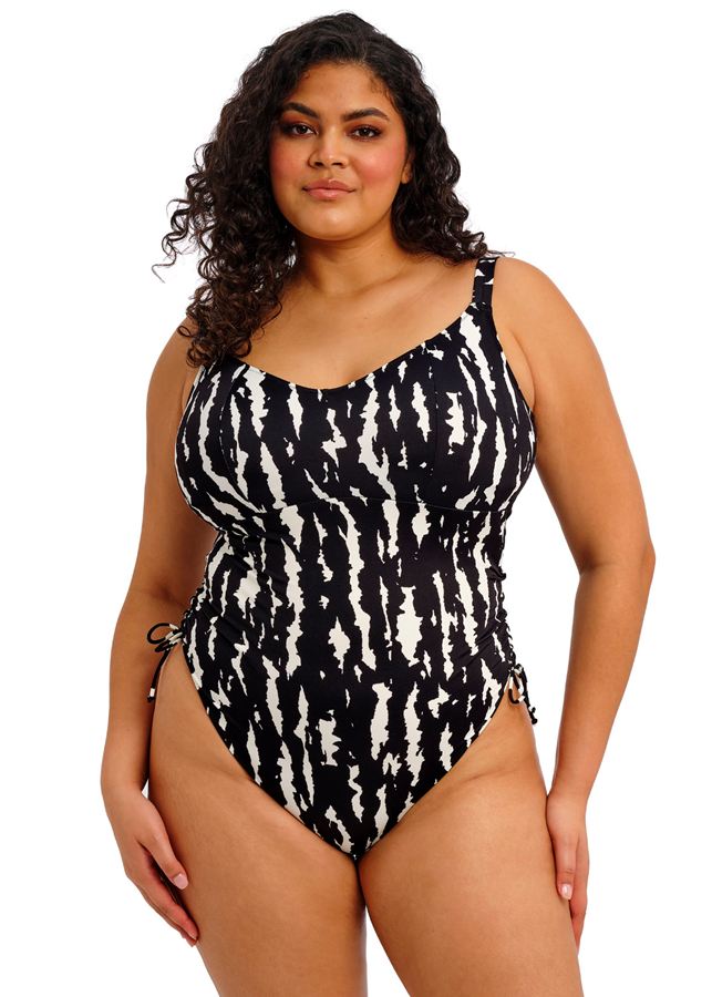 1200x1680 pdp widescreen ES802843 BLK primary Elomi Swim Echo Shell Black Non Wired Swimsuit (Copy)