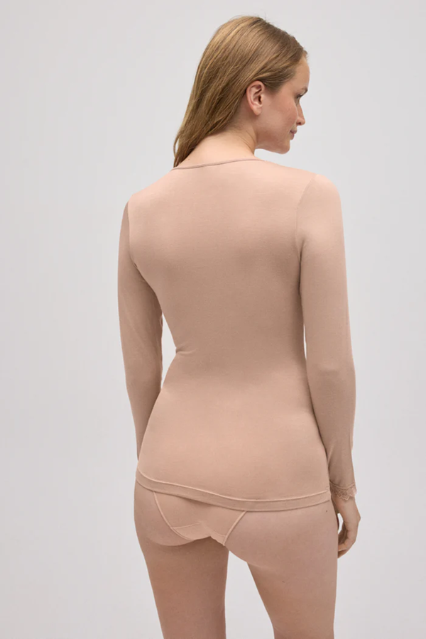 19458 1 camiseta interior mujer manga larga bambu transpirable ysabel mora nude (Copy)