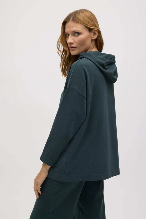 70668 3 sudadera calida capucha ajustable con textura verde botella (Copy)