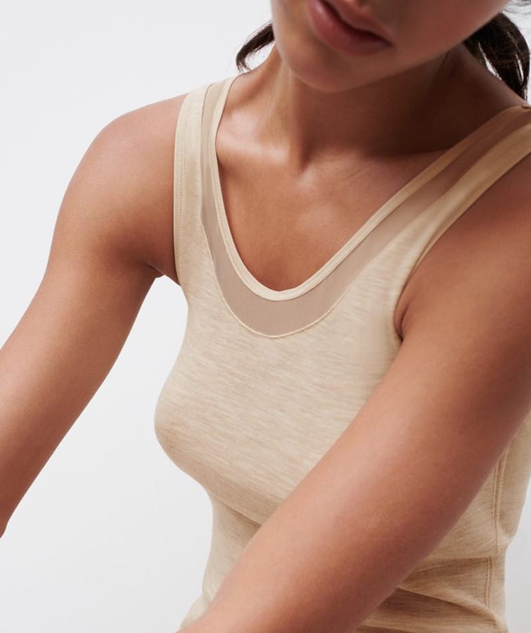 podkoszulka welna meryno Chantelle fn1582 02Y femilet detal (Copy)