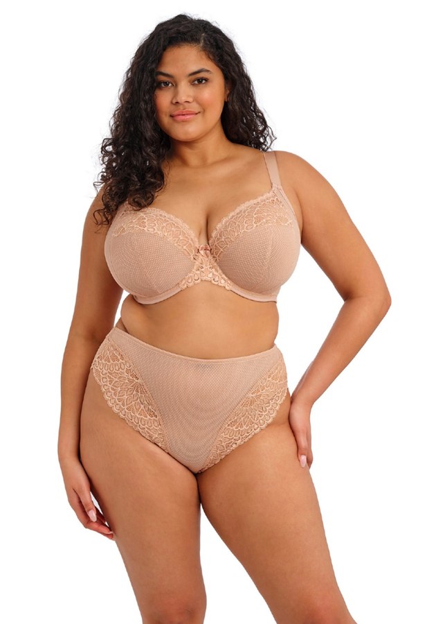1200x1680 pdp widescreen EL303334 SAH primary Elomi Lingerie Tiernie Sahara Underwired Plunge Bra Stretch