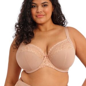 1200x1680 pdp widescreen EL303334 SAH primary Elomi Lingerie Tiernie Sahara Underwired Plunge Bra Stretch