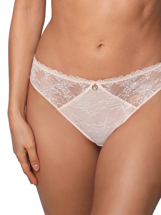 majtki damskie figi bikini front ecrue dm 6353