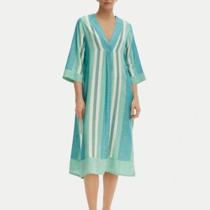 iconique sukienka plazowa kim ic26 053 zielony relaxed fit 0000305825377