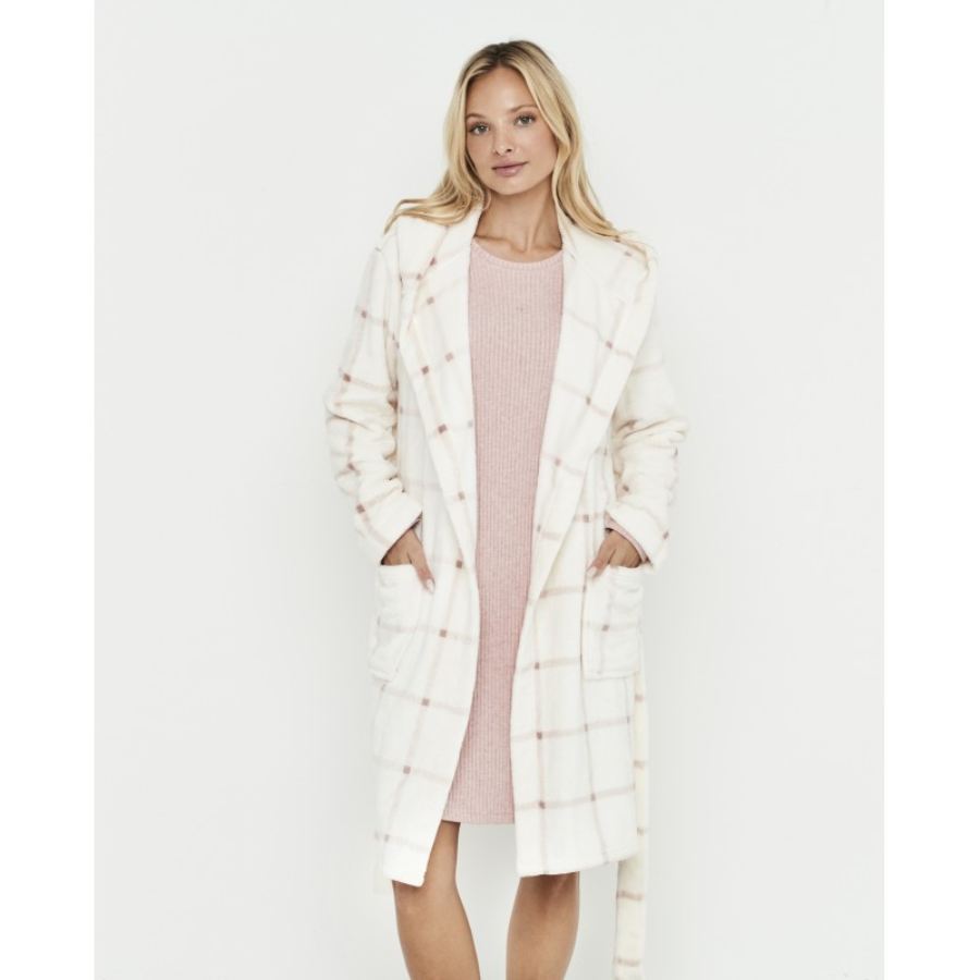 long checked robe 10707 (2) (Copy)