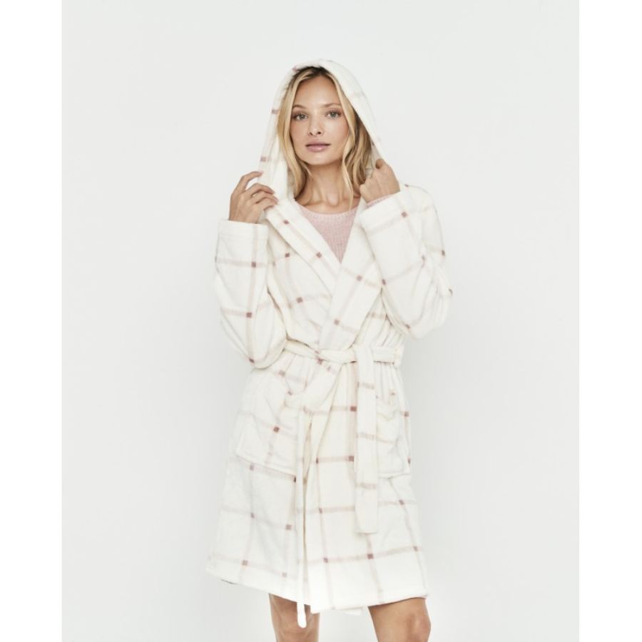 long checked robe 10707 (Copy)
